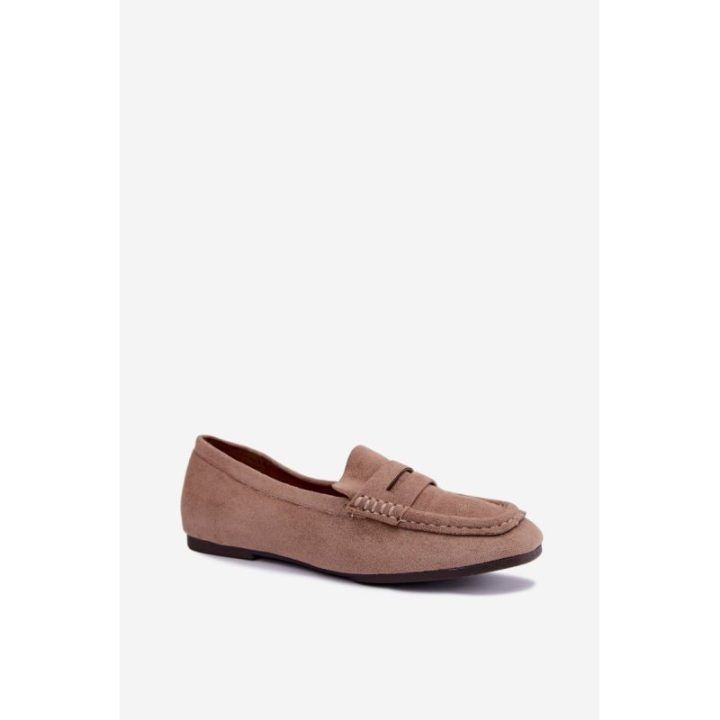 Moteriški mokasinai su juostele Step in style, 5 cm, smėlio