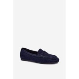 Moteriški mokasinai su dirželiu Step in style, tamsiai mėlyni