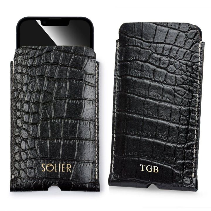 Odinis dėklas IPhone 13/14 Solier black snake