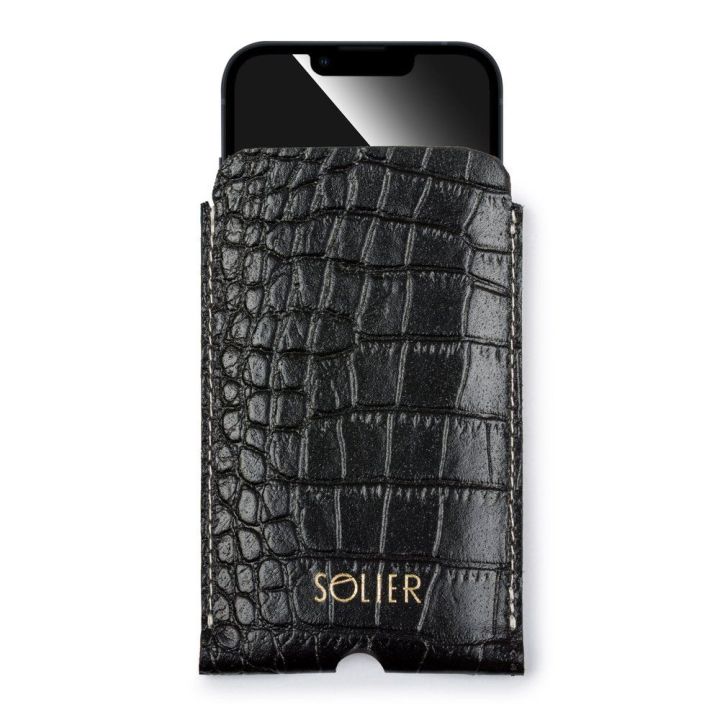 Odinis dėklas IPhone 13/14 Solier black snake