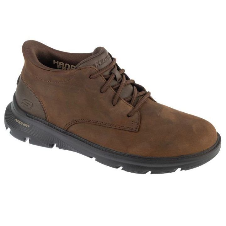 Įspiriami laisvalaikio batai Skechers Arch Fit, rudi