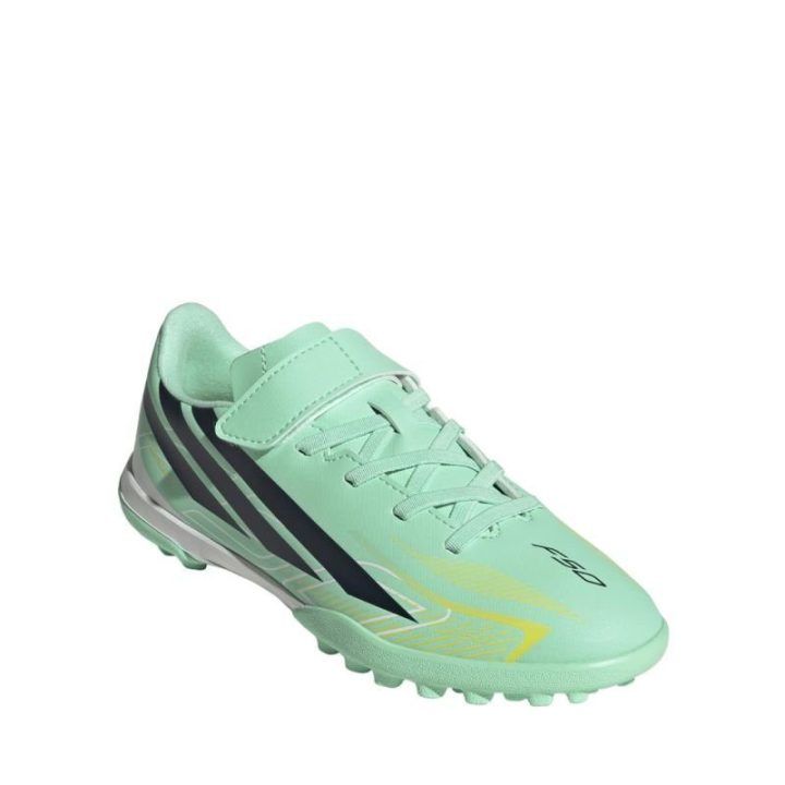 Vaikiški futbolo bateliai adidas F50 Hyperfast Club TF, žali