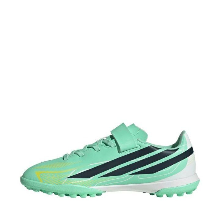 Vaikiški futbolo bateliai adidas F50 Hyperfast Club TF, žali