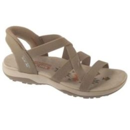 Moteriškos įspiriamos basutės Skechers Reggae Slim, smėlio