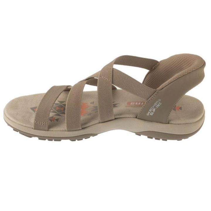 Moteriškos įspiriamos basutės Skechers Reggae Slim, smėlio