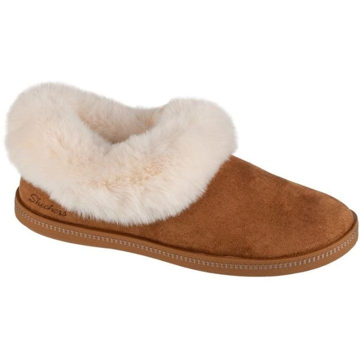 Moteriškos šlepetės Skechers Cozy Campfire – Winter Nights, rudos