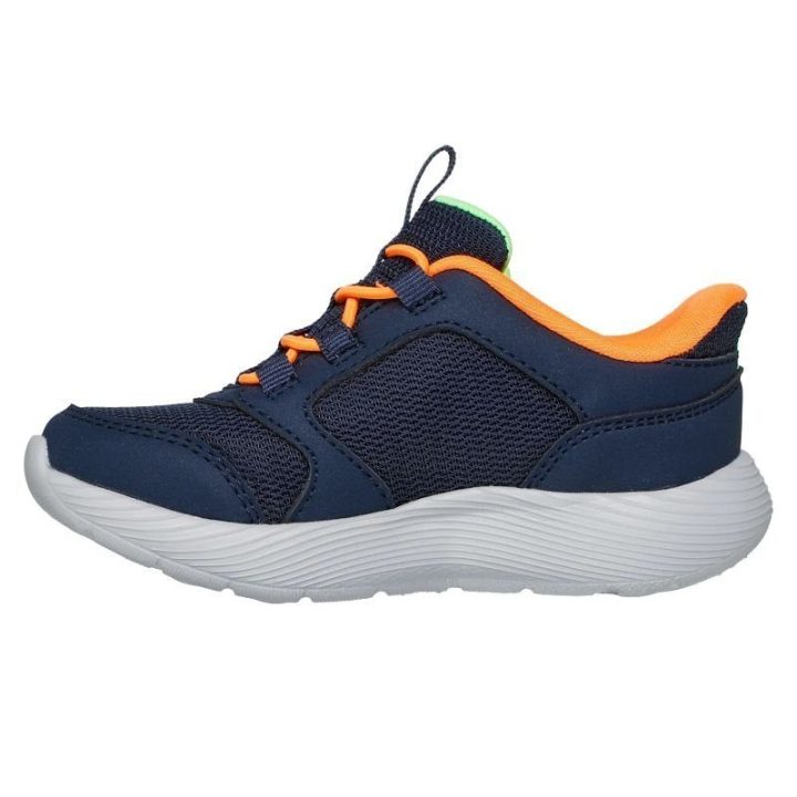 Vaikiški įspiriami sportbačiai Skechers, tamsiai mėlyni ir oranžiniai