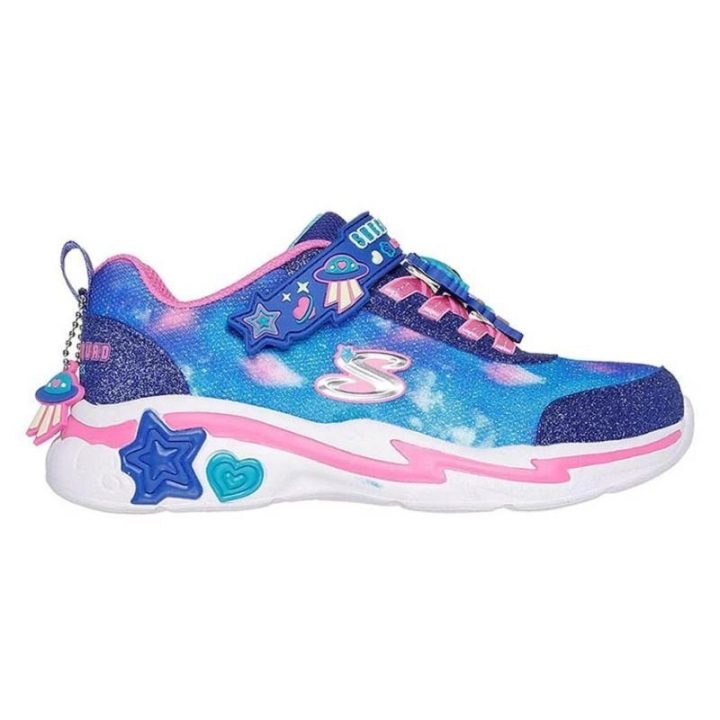 Vaikiški sportbačiai Skechers Snuggle Sneaks, tamsiai mėlyni / įvairiaspalviai