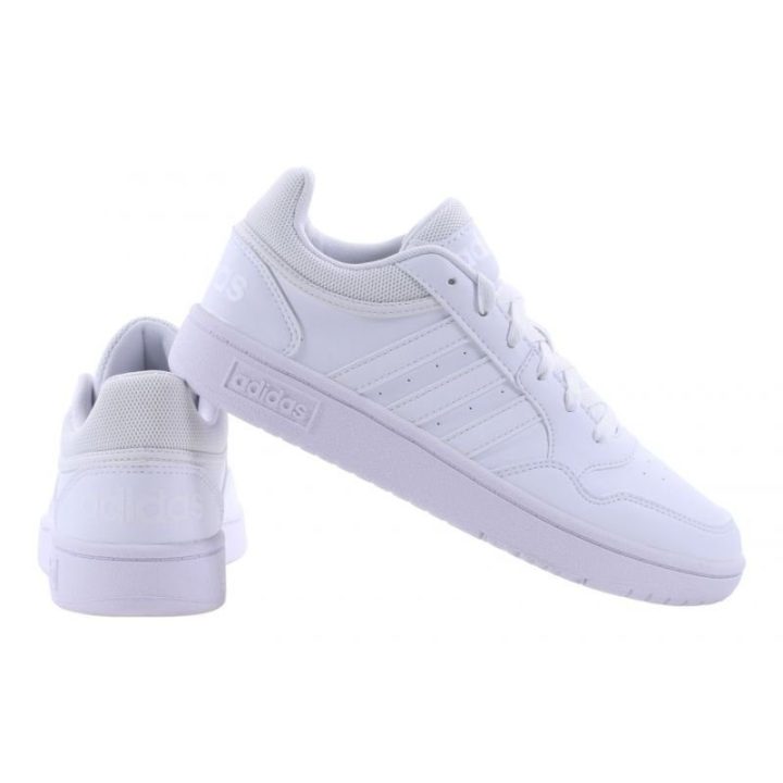 Vaikiški žemo profilio sportbačiai adidas Hoops 3.0, balti