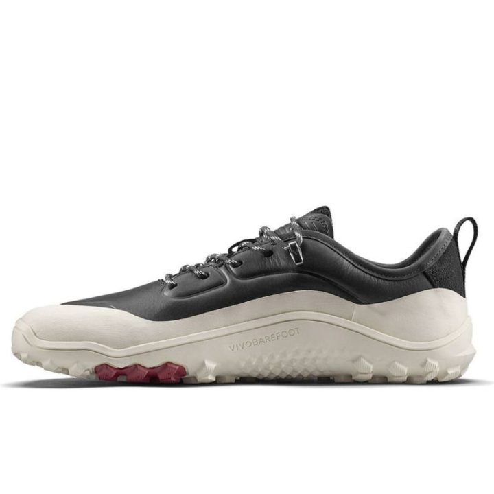 Vyriški barefoot batai Vivobarefoot Tracker Leather AT, obsidiano ir balti