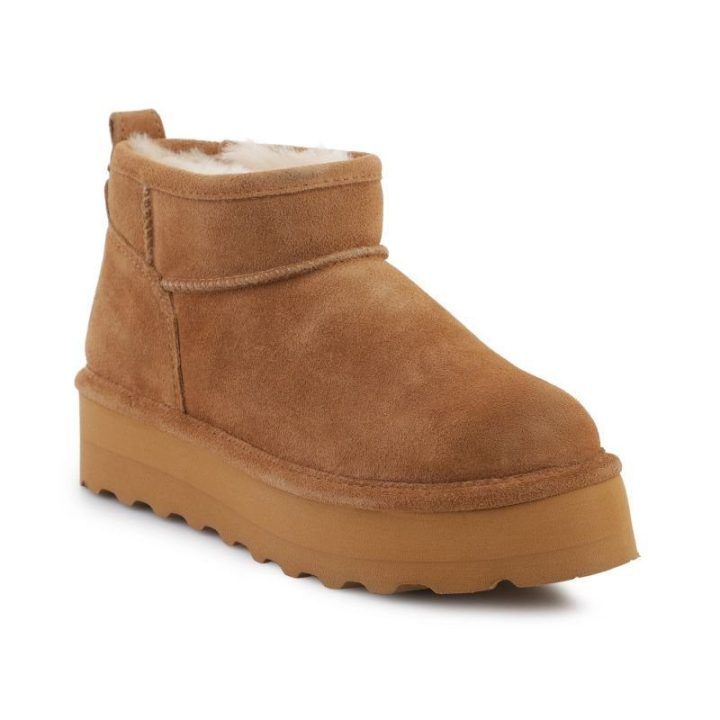 Moteriški zomšiniai aulinukai BearPaw Retro Shorty, kavos
