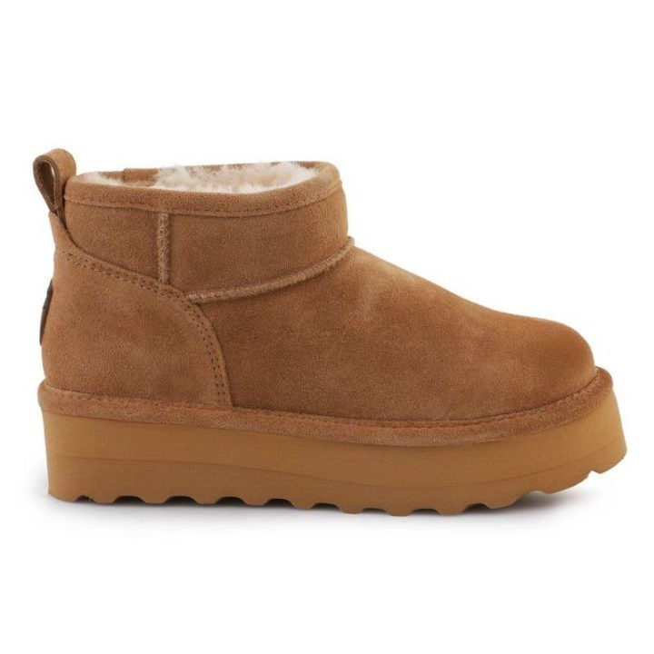 Moteriški zomšiniai aulinukai BearPaw Retro Shorty, kavos