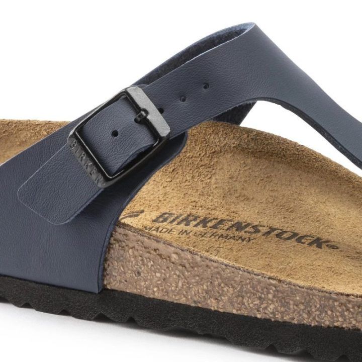 Moteriškos šlepetės per pirštą Birkenstock Gizeh, mėlynos