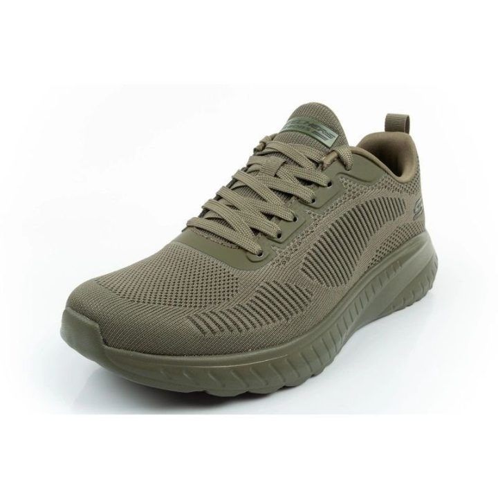 Vyriški sportbačiai Skechers BOBS Squad Chaos-Prism Bold, alyvuogių