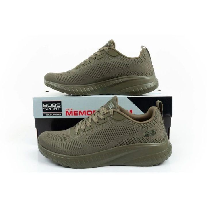 Vyriški sportbačiai Skechers BOBS Squad Chaos-Prism Bold, alyvuogių