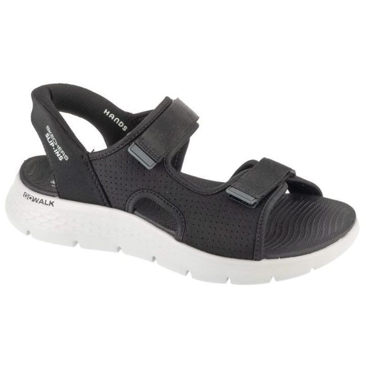 Moteriškos įspiriamos basutės Skechers Go Walk Flex, juodos