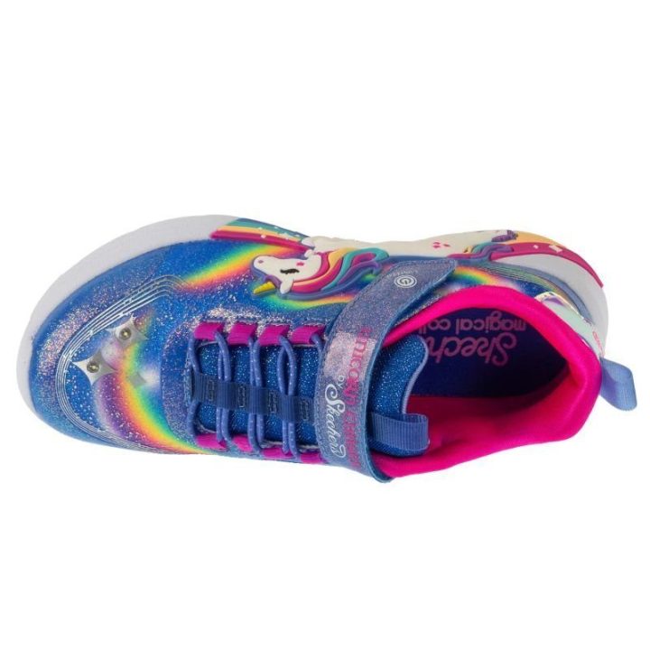 Vaikiški sportbačiai su vienaragio motyvu Skechers Unicorn Chaser, mėlyni