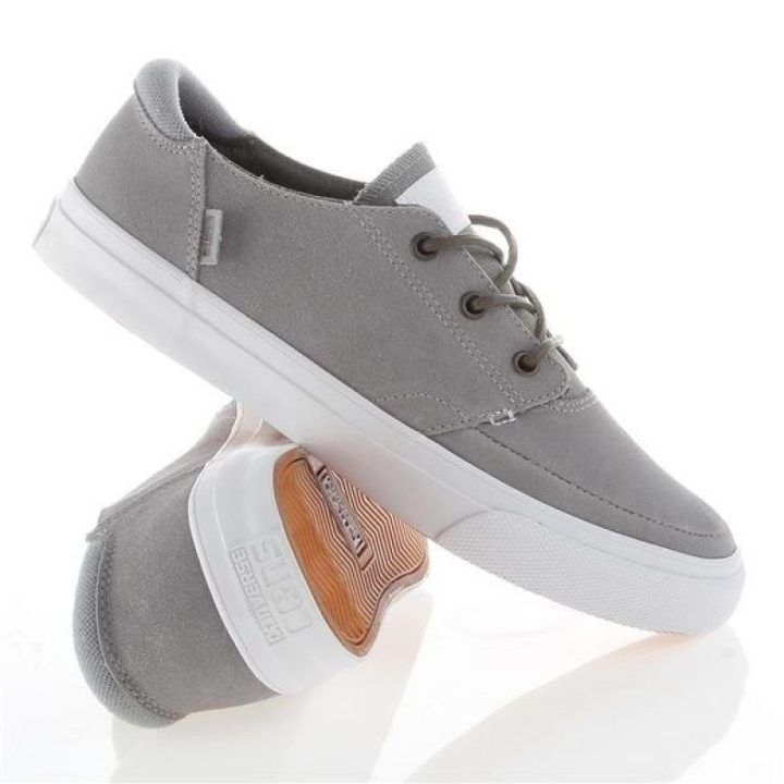 Vyriški zomšiniai žemo profilio batai Converse Deck Star, pilki