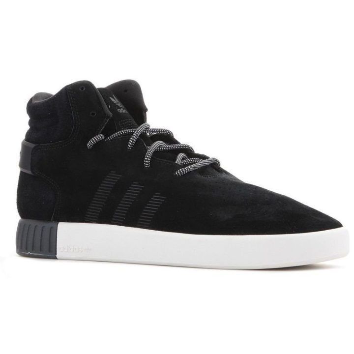 Zomšiniai sportbačiai su aukštu profiliu adidas Tubular Invader