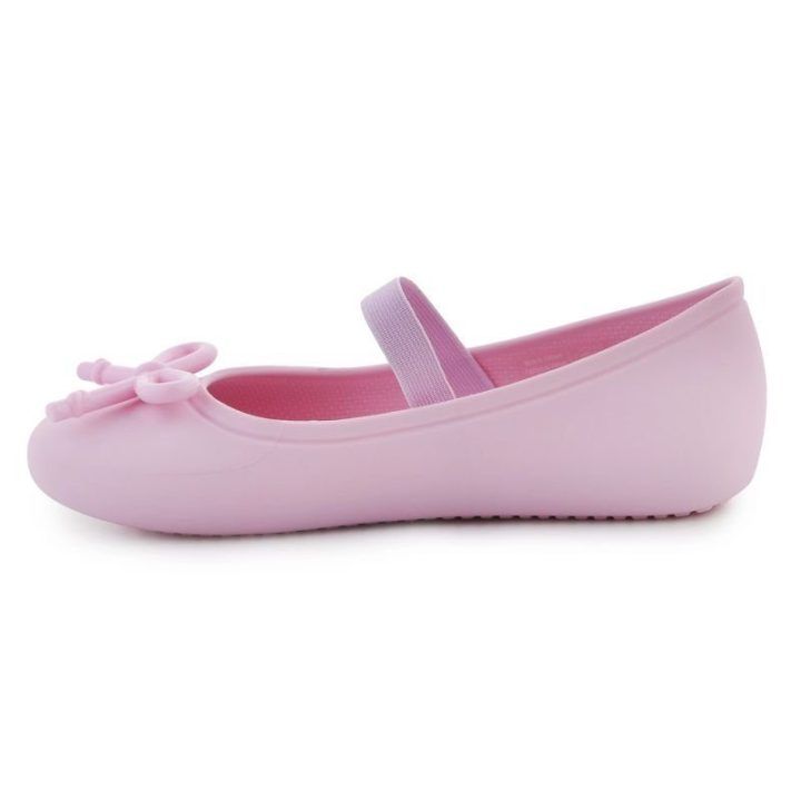 Vaikiškos basutės su kaspinu Crocs Brooklyn Bow Flat, aukso