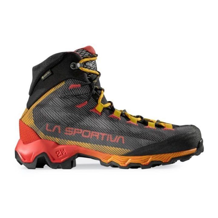 Vyriški žygio batai La Sportiva Aequilibrium Hike GTX, anglies ir geltoni