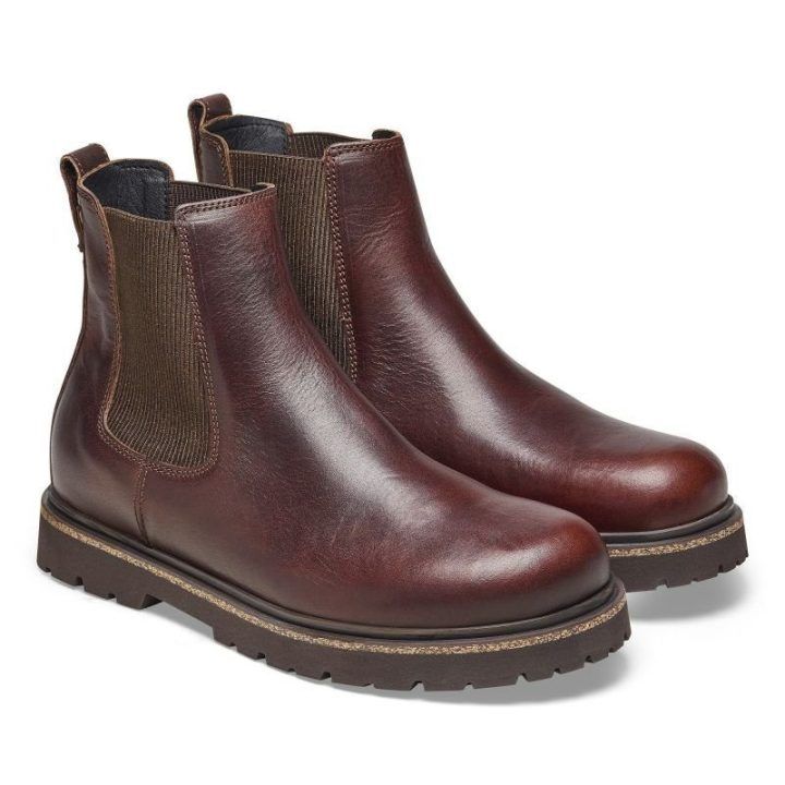 Vyriški odiniai aulinukai Birkenstock Highwood, šokolado rudi