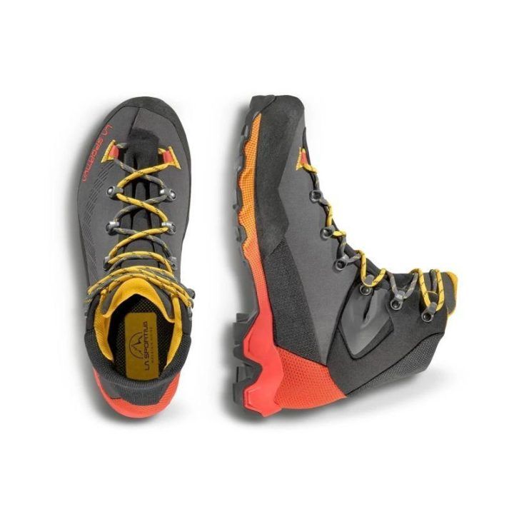 Vyriški žygio batai La Sportiva Aequilibrium Trek GTX, anglies ir geltoni