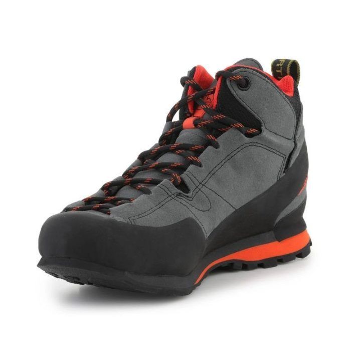 Žygio batai La Sportiva Boulder X Mid GTX, anglies / liepsnos