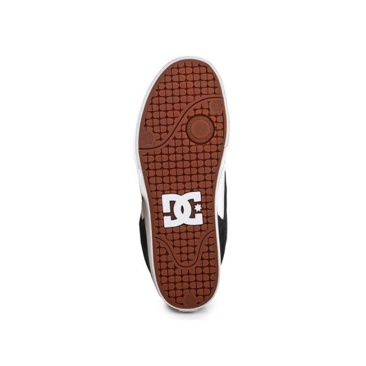 Vyriški sportbačiai DC Shoes Pure, juodi, balti ir gumos spalvos