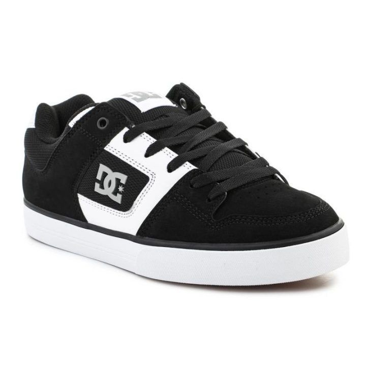Vyriški sportbačiai DC Shoes Pure, juodi, balti ir gumos spalvos