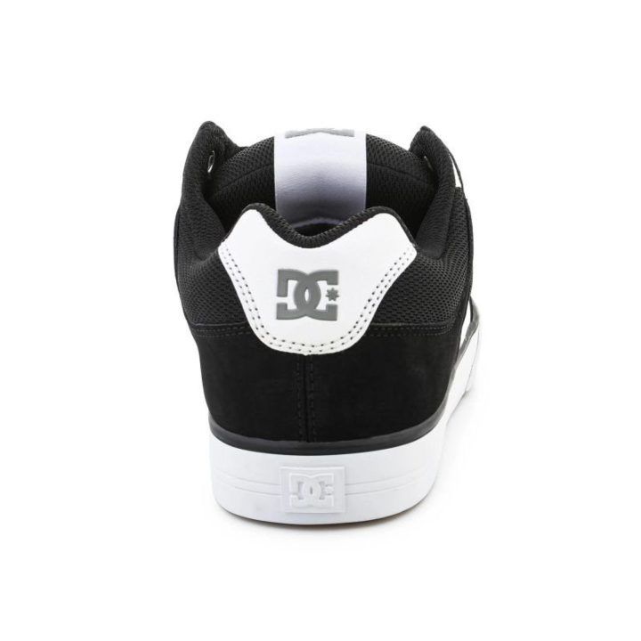 Vyriški sportbačiai DC Shoes Pure, juodi, balti ir gumos spalvos