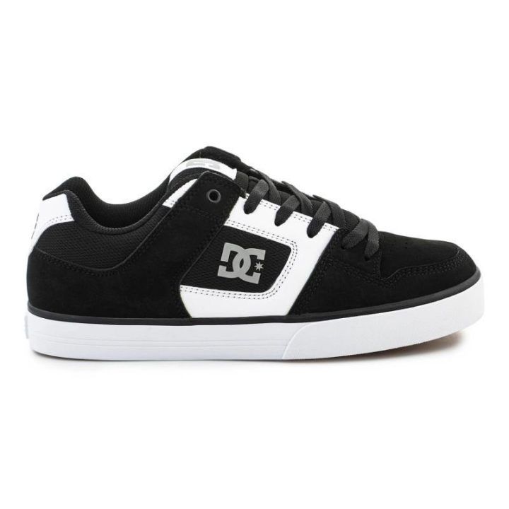 Vyriški sportbačiai DC Shoes Pure, juodi, balti ir gumos spalvos