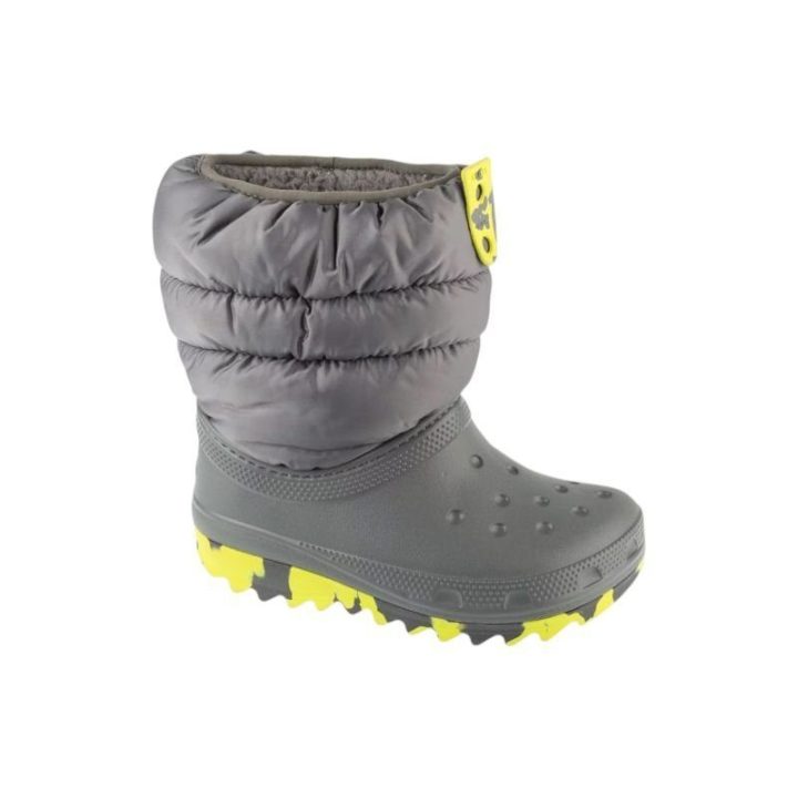 Vaikiški aulinukai Crocs Classic Neo Puff, pilki