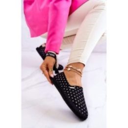 Moteriškos espadrilės su taškeliais Big Star, juodos