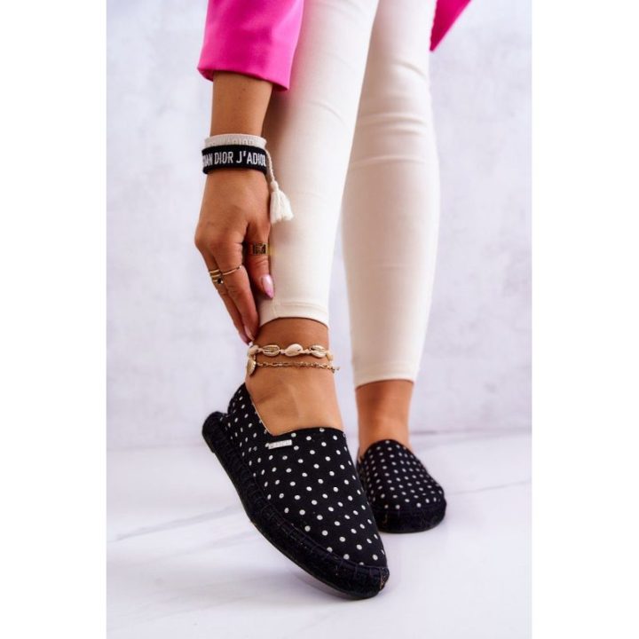 Moteriškos espadrilės su taškeliais Big Star, juodos