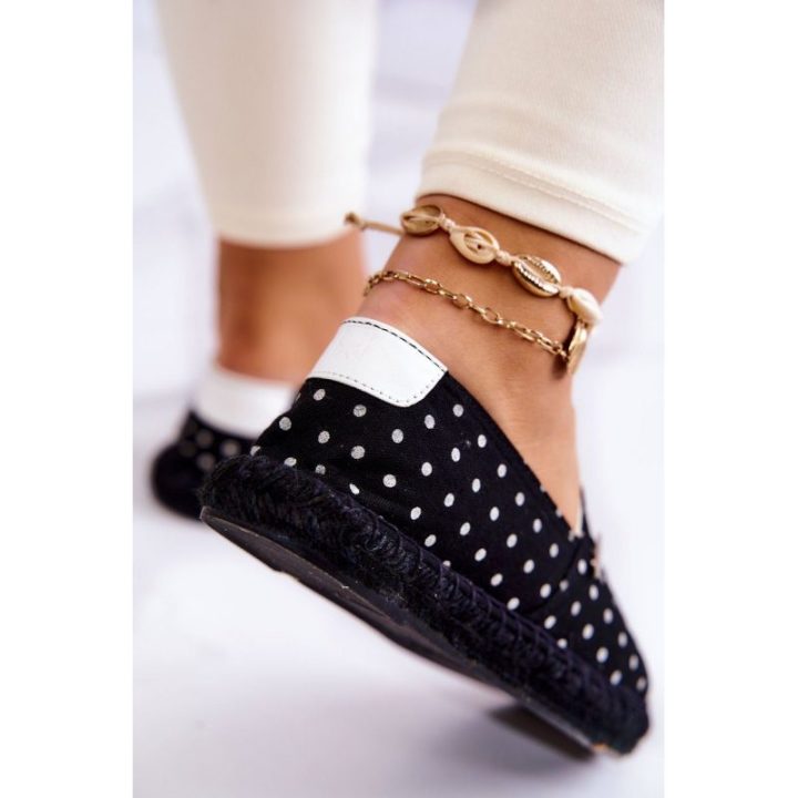 Moteriškos espadrilės su taškeliais Big Star, juodos