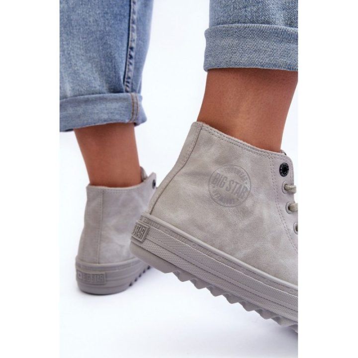 Moteriški pašiltinti suvarstomi sportbačiai Big Star, pilki