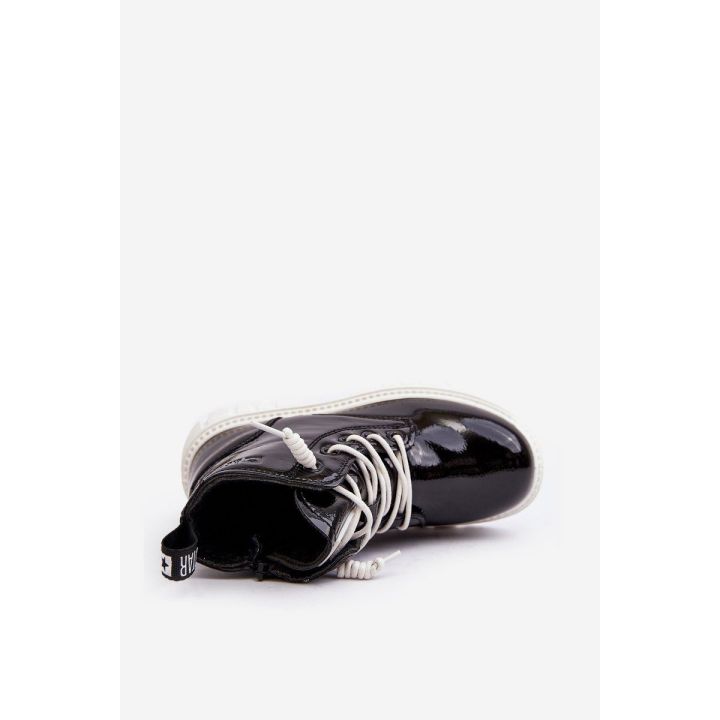 Vaikų blizgantys dygsniuoti batai Big Star MM374147 Black BSB27683