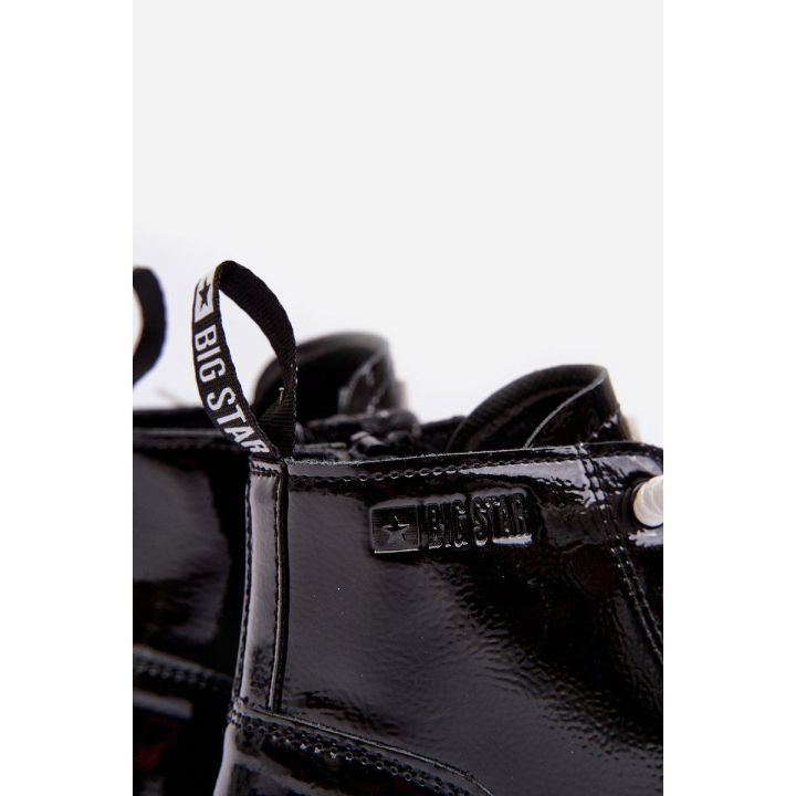 Vaikų blizgantys dygsniuoti batai Big Star MM374147 Black BSB27683