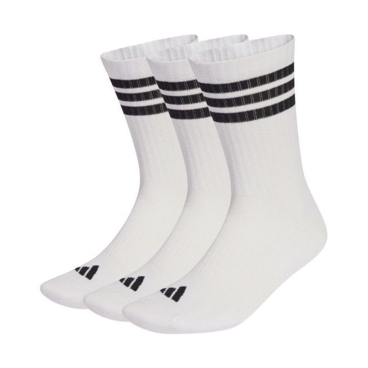 Kojinių komplektas adidas 3-Stripes, 3 poros, juodos ir baltos