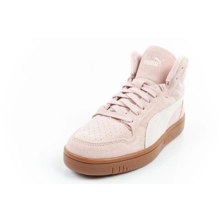 Moteriški žieminiai sportbačiai PUMA Reb-L Mid, pudros rožiniai