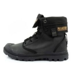 Moteriški sportbačiai aukštu auliuku Palladium Baggy Coated, juodi