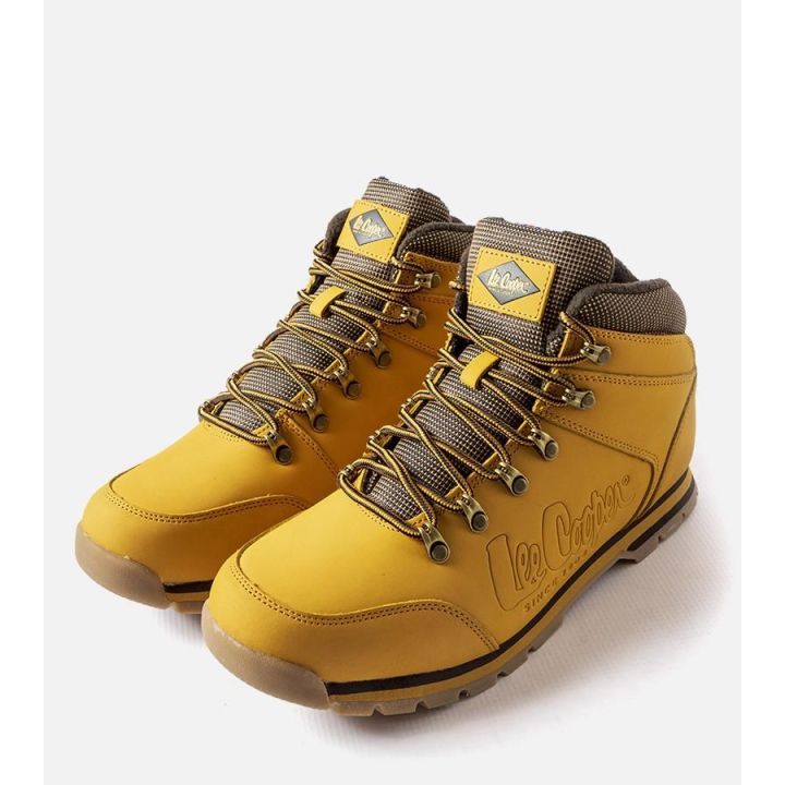 Geltonos spalvos odiniai Lee Cooper batai LCJ 0706M
