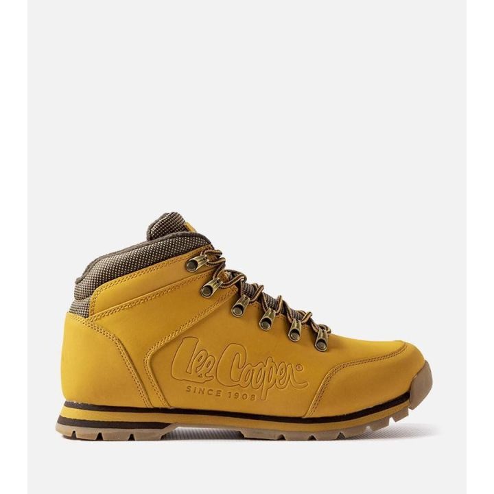 Geltonos spalvos odiniai Lee Cooper batai LCJ 0706M
