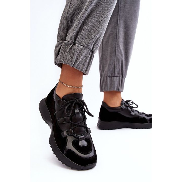 Moteriški odiniai sportiniai bateliai M01/2 Zazoo Black