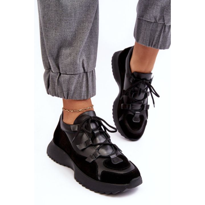 Moteriški odiniai sportiniai bateliai M01/2 Zazoo Black