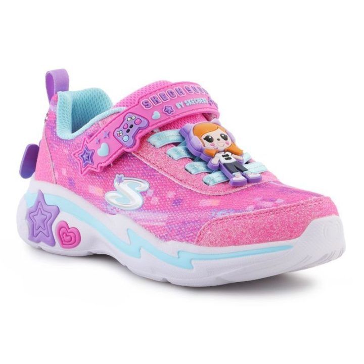 Vaikiški sportbačiai Skechers Skech Squad, rožiniai / įvairiaspalviai