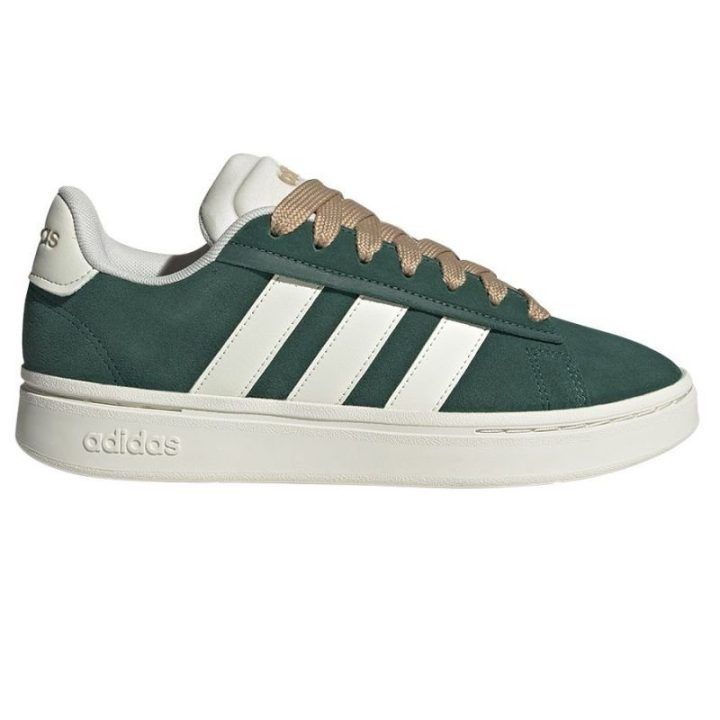 Moteriški sportbačiai su Cloudfoam adidas Grand Court Alpha 00s, žali