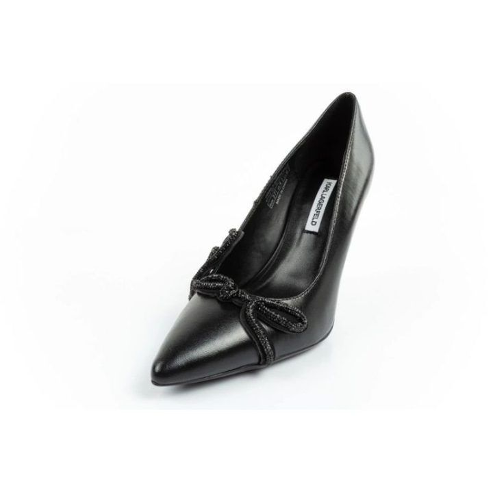 Moteriški aukštakulniai su 10 cm kulnu Karl Lagerfeld, juodi