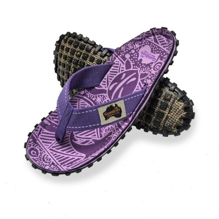 Uniseks šlepetės per pirštą Gumbies Islander Signature, violetinės